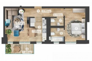 2-camere-la-5-min-de-metrou-pipera-8